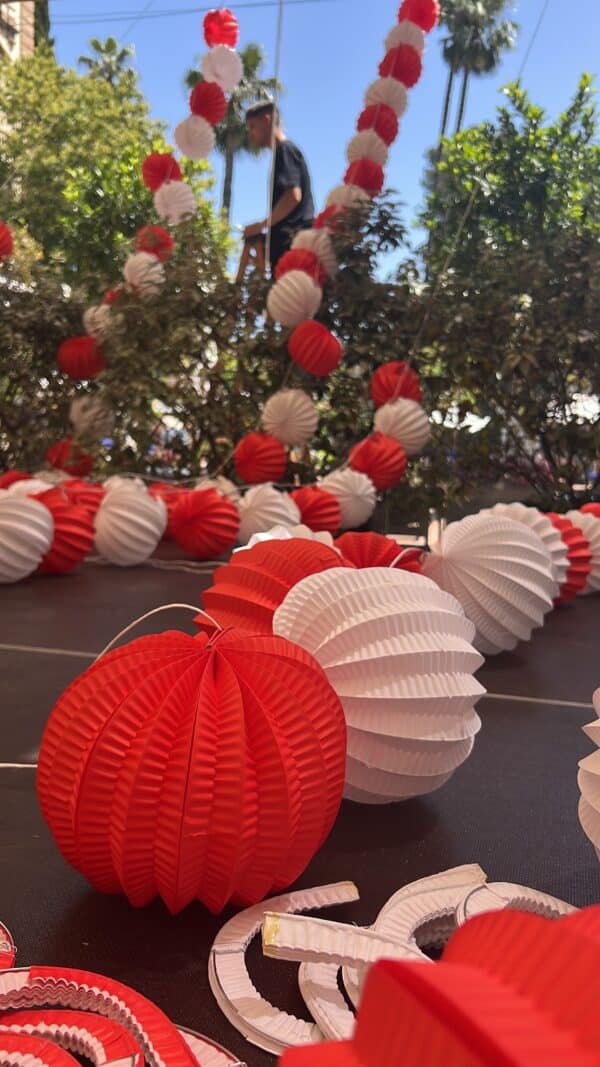 Decoración de Feria de Abril en el Hotel Alfonso XIII de Sevilla